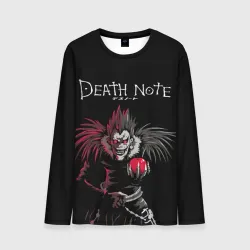 Мужской лонгслив 3D Тетрадь смерти Ryuk