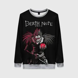 Женский свитшот 3D Тетрадь смерти Ryuk