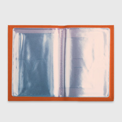 Обложка для автодокументов Сова на абстрактном коричневом фоне - фото 2