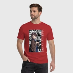 Мужская футболка хлопок Коми-сан у Коми проблемы с общением - фото 2