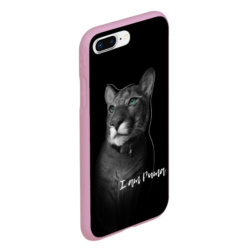 Чехол для iPhone 7Plus/8 Plus матовый I am Puma, цвет розовый - фото 3