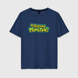 Женская футболка хлопок Oversize My singing monsters