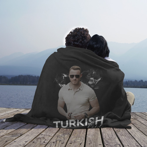 Плед 3D с принтом Turkish Love Serkan, вид сбоку #3