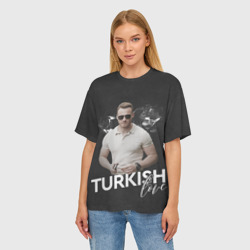 Женская футболка oversize 3D Turkish Love Serkan - фото 2