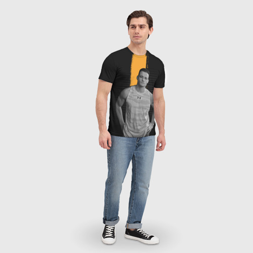 Мужская футболка 3D с принтом Kerem Bursin, вид сбоку #3