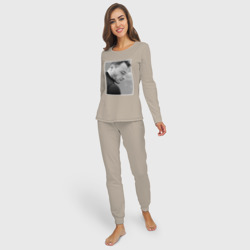 Женская пижама с лонгсливом хлопок Bursin - фото 2