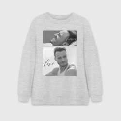 Женский свитшот oversize без начеса хлопок Serkan Bolat - Kerem Bursin