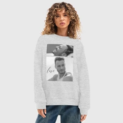 Женский свитшот oversize без начеса хлопок Serkan Bolat - Kerem Bursin - фото 2