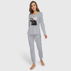 Женская пижама с лонгсливом хлопок Sen cal kapimi - Serkan - фото 2