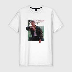 Мужская футболка хлопок Slim Sen cal kapimi - Serkan