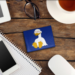 Обложка для студенческого билета Два весёлых гуся белый - фото 2