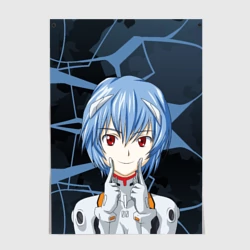 Постер Евангелион - пилот Рей Аянами