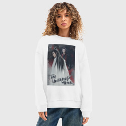 Женский свитшот oversize без начеса хлопок Неукротимый - фото 2