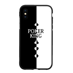 Чехол для iPhone XS Max матовый Король Покера Black