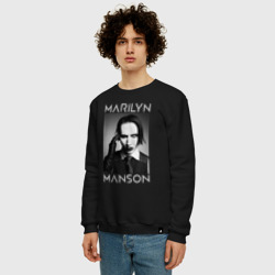 Мужской свитшот хлопок Marilyn Manson фото - фото 2