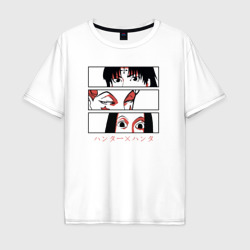 Hunter x Hunter Хисока, Иллуми, Куроро – Мужская футболка хлопок Oversize с принтом купить со скидкой в -16%