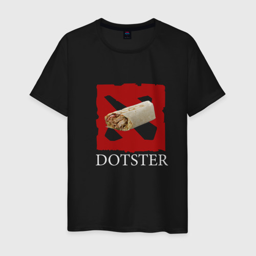 Мужская футболка из хлопка с принтом Dotster, вид спереди №1