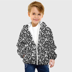 Детская куртка 3D Черно-белый кружевной ажурный узор  - фото 2