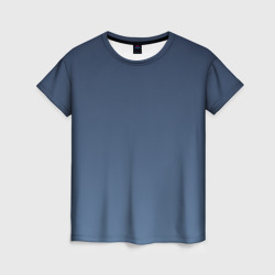 Женская футболка 3D Gradient Dark Blue