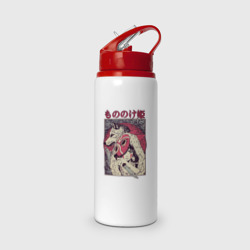 Бутылка для воды с трубочкой Принцесса Мононоке/Princess Mononoke