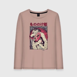 Женский лонгслив хлопок Принцесса Мононоке/Princess Mononoke