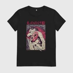 Женская футболка хлопок Принцесса Мононоке/Princess Mononoke