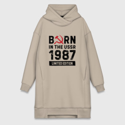 Платье-худи хлопок Born In The USSR 1987 Limited Edition