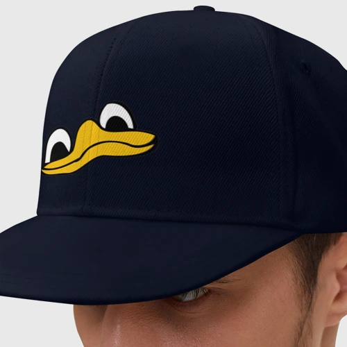 Кепка снепбек с прямым козырьком Утиная морда duck face