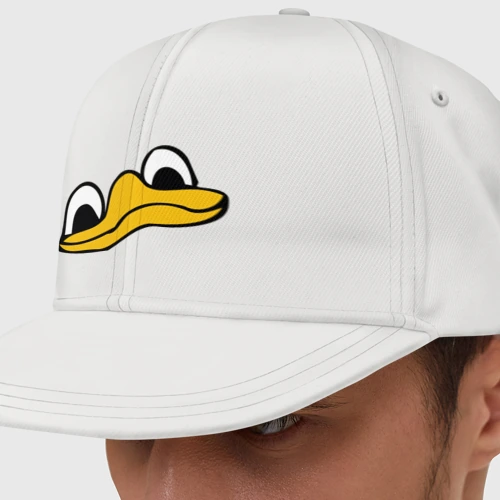 Кепка снепбек с прямым козырьком Утиная морда duck face