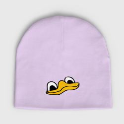 Детская шапка демисезонная Утиная морда duck face