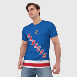 Мужская футболка 3D Артемий Панарин Rangers - фото 2