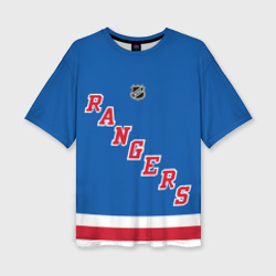Женская футболка oversize 3D Артемий Панарин Rangers