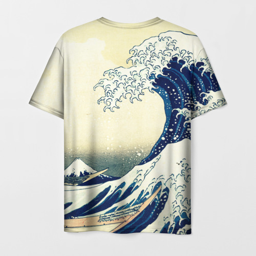 Мужская футболка 3D Великая волна, цвет 3D печать - фото 2