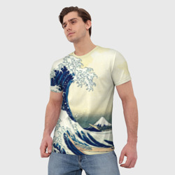 Мужская футболка 3D Великая волна - фото 2