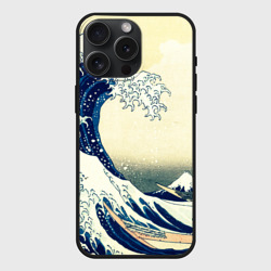 Чехол силиконовый для Apple iPhone 15 Pro Мax матовый Великая волна