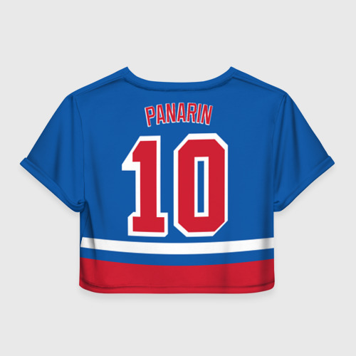 Женская футболка Crop-top 3D New York Rangers Панарин, цвет 3D печать - фото 2