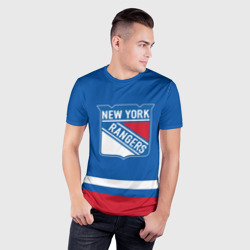 Мужская футболка 3D Slim New York Rangers Панарин - фото 2