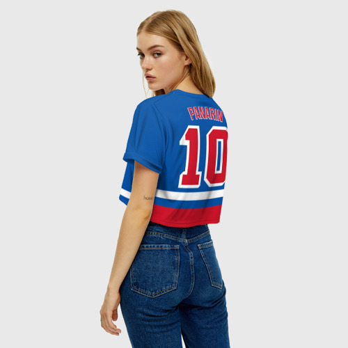 Женская футболка Crop-top 3D New York Rangers Панарин, цвет 3D печать - фото 5