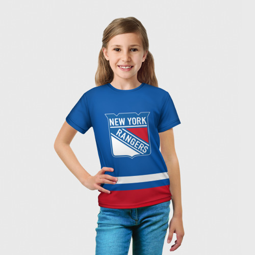 Детская футболка 3D New York Rangers Панарин, цвет 3D печать - фото 5