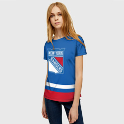 Женская футболка 3D New York Rangers Панарин - фото 2