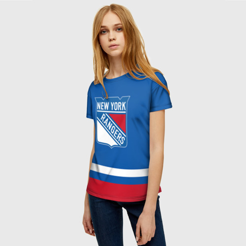 Женская футболка 3D New York Rangers Панарин, цвет 3D печать - фото 3