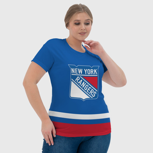 Женская футболка 3D New York Rangers Панарин, цвет 3D печать - фото 6