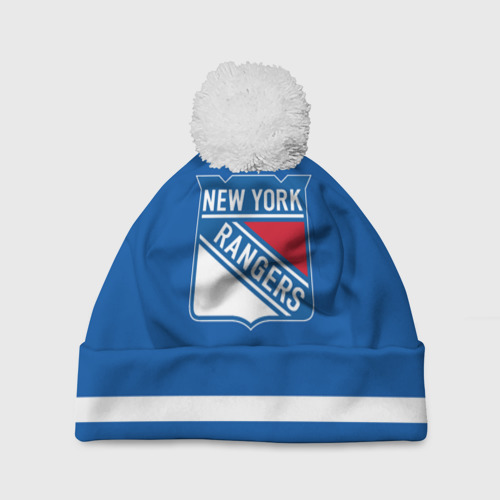 Шапка 3D c помпоном New York Rangers Панарин, цвет 3D печать