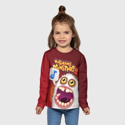 Детский лонгслив 3D My singing monster - фото 2