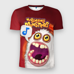 Мужская футболка 3D Slim My singing monster