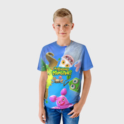 Детская футболка 3D Мои поющие монстры - фото 2