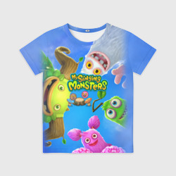 Детская футболка 3D Мои поющие монстры