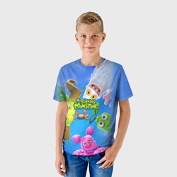 Детская футболка 3D Мои поющие монстры - фото 2