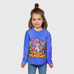 Детский лонгслив 3D My singing monsters поющие монстры - фото 2