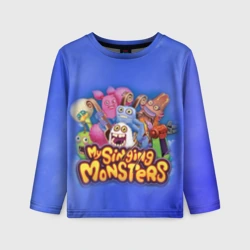 Детский лонгслив 3D My singing monsters поющие монстры